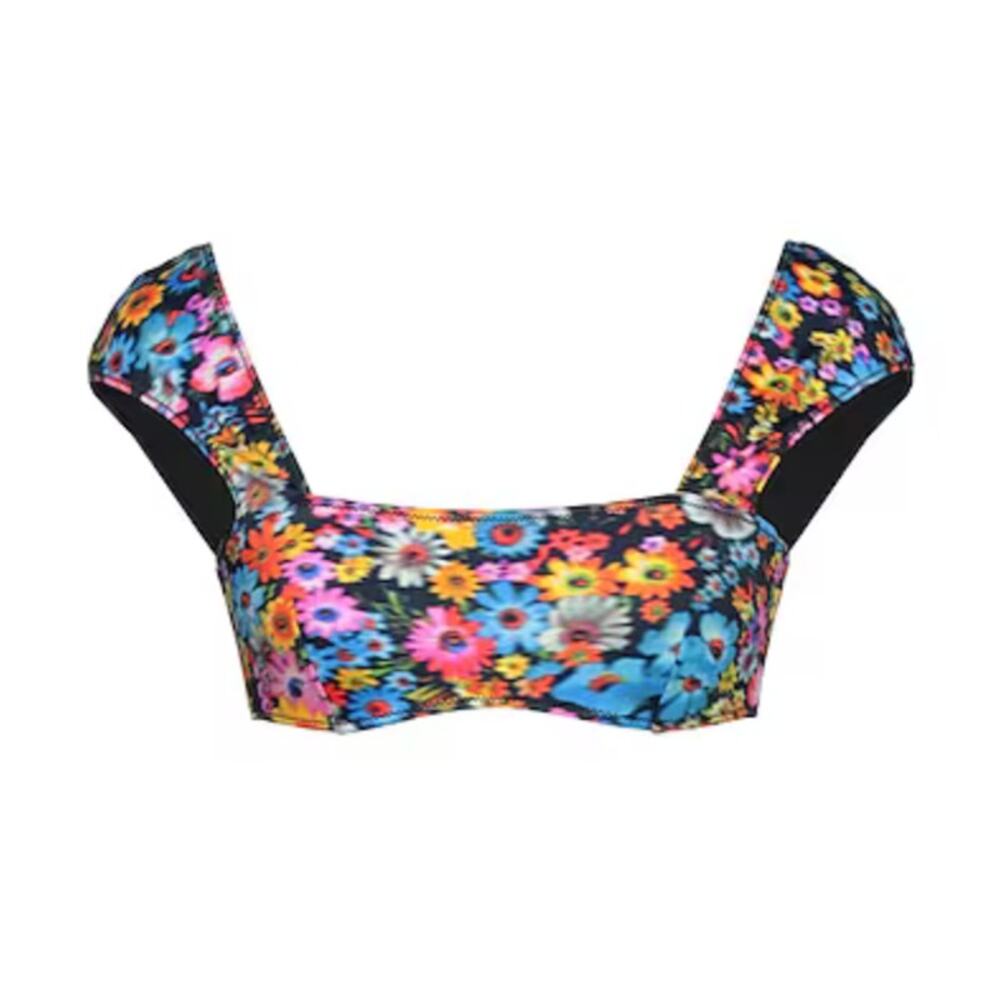 Stella McCartney floral Bikini top multicolored M
